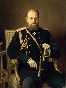 Portræt af kejser Alexander III (1845-94) 1886